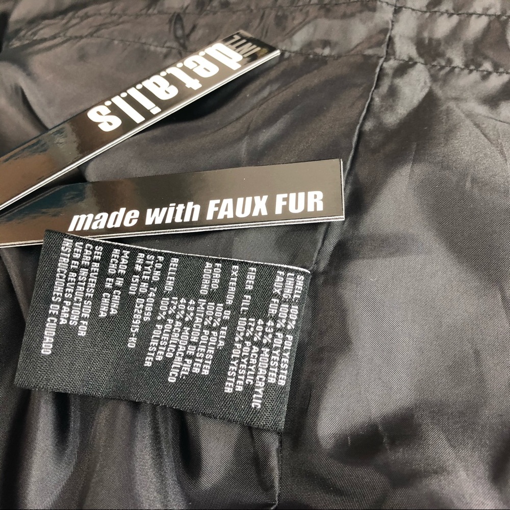 Women’s D.e.t.a.i.l.s Faux Hooded Anorak Jacket M - Picture 7 of 8